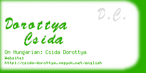 dorottya csida business card